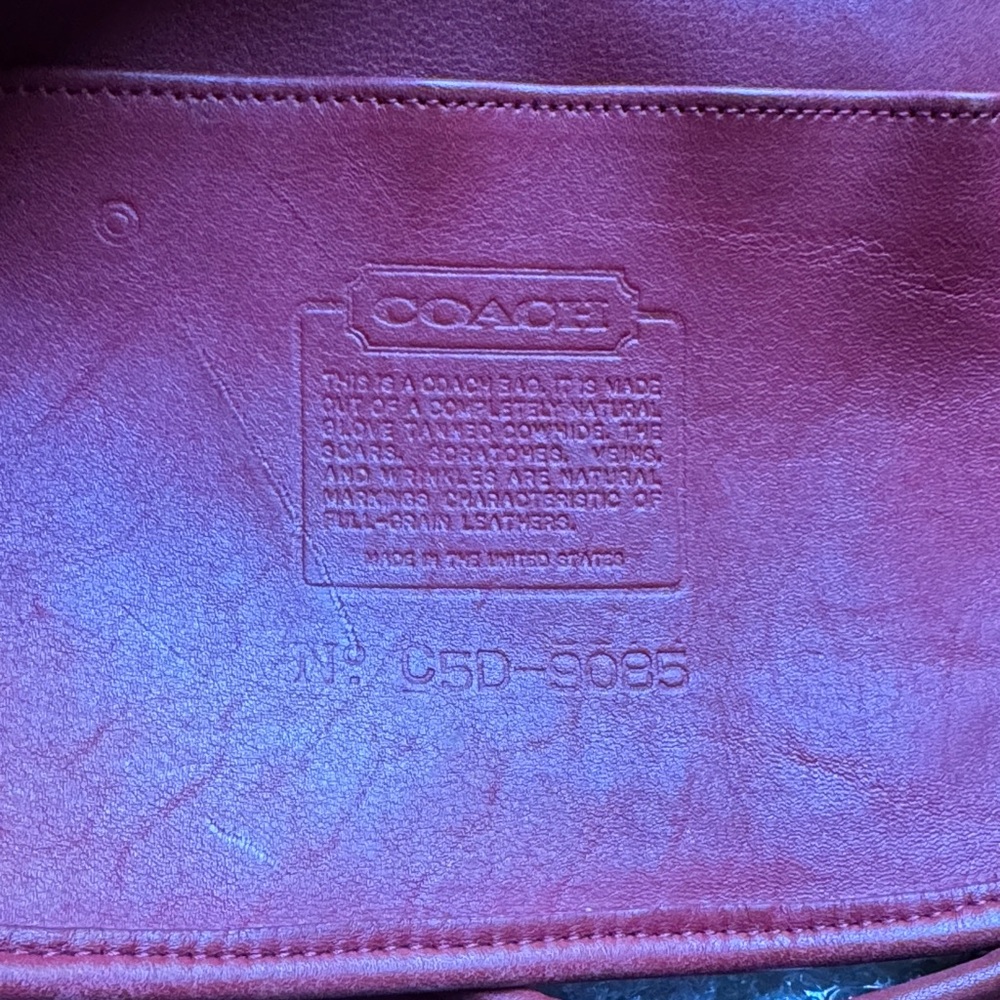 Coach Red Leather Hobo Bag - Picture 2 of 2